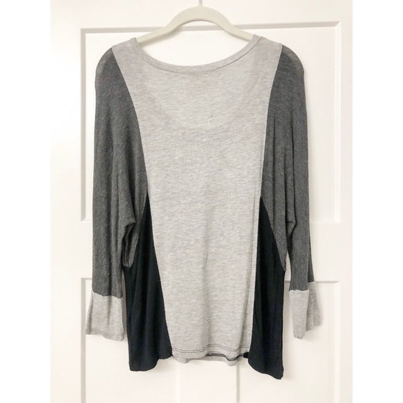 Neutral Color Block Top - Picture 2 of 2